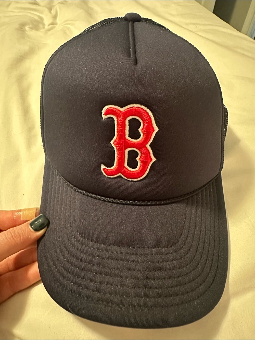 47 Boston Red Sox Navy Trucker Hat - Picture 2 of 5